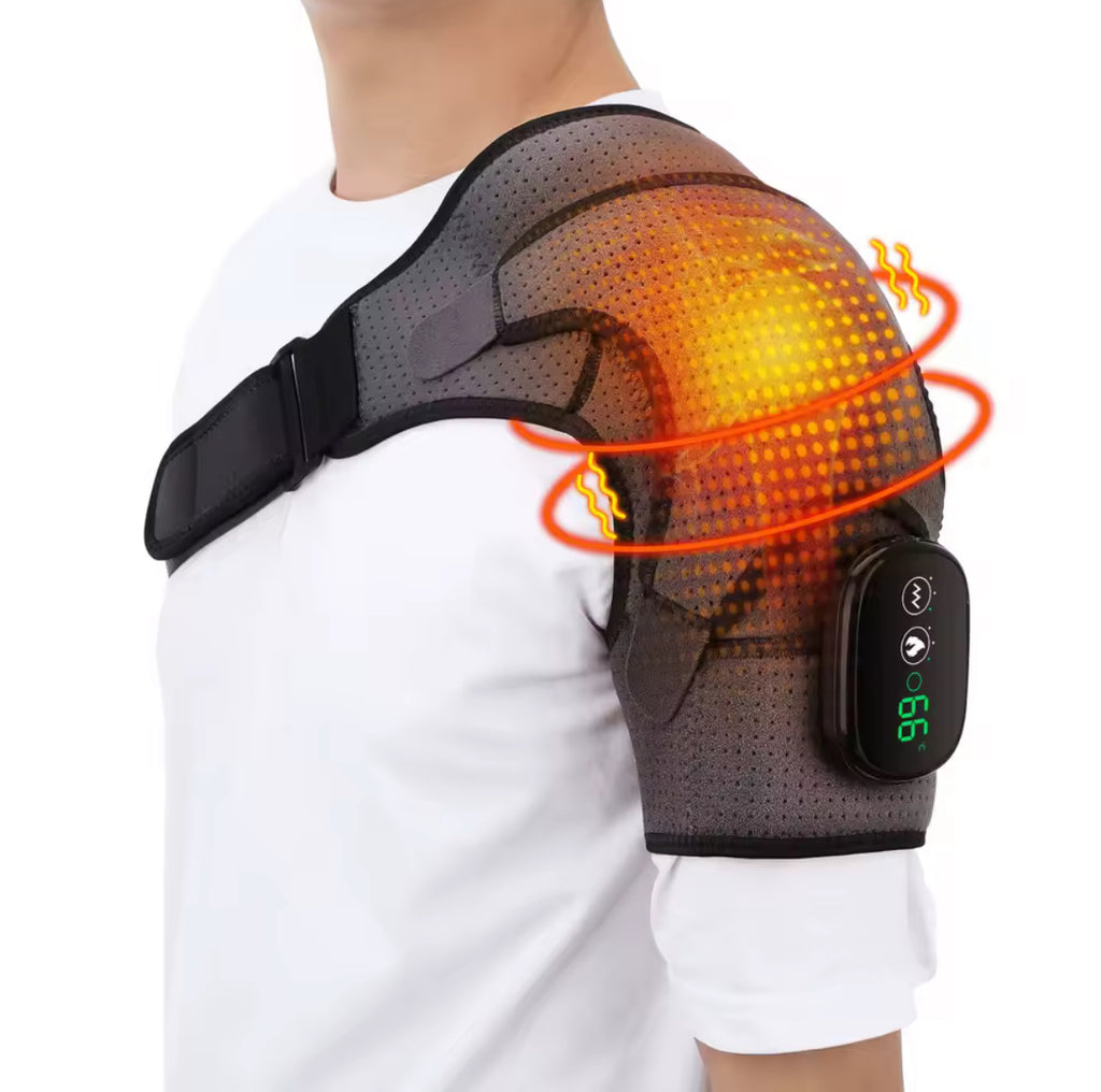 2 in 1 vibrating and Heated shoulder brace